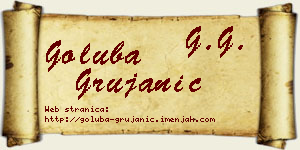 Goluba Grujanić vizit kartica